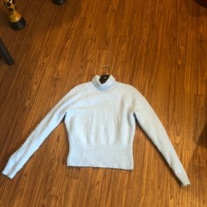 Moda International Blue Fuzzy Sweater